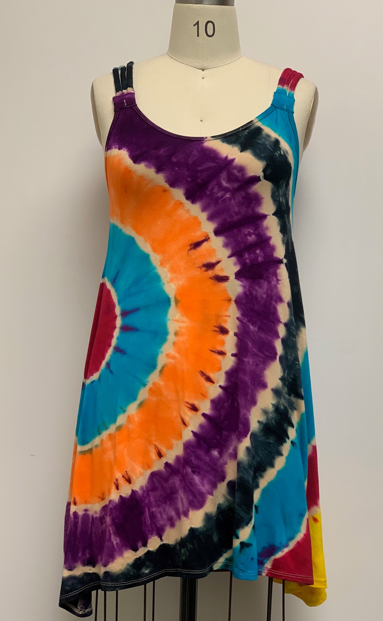 Tie Dye Tunic DRESS Wholesale (KTP2128 PREPACK)