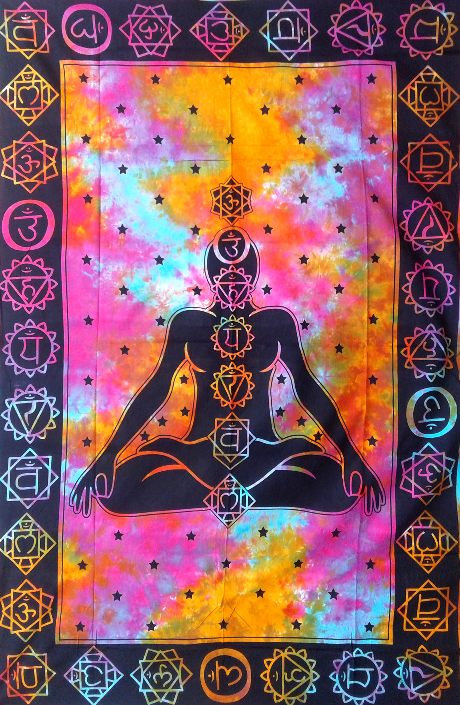 Shiva Yoga Multi Tie Dye TAPESTRY (1037S)