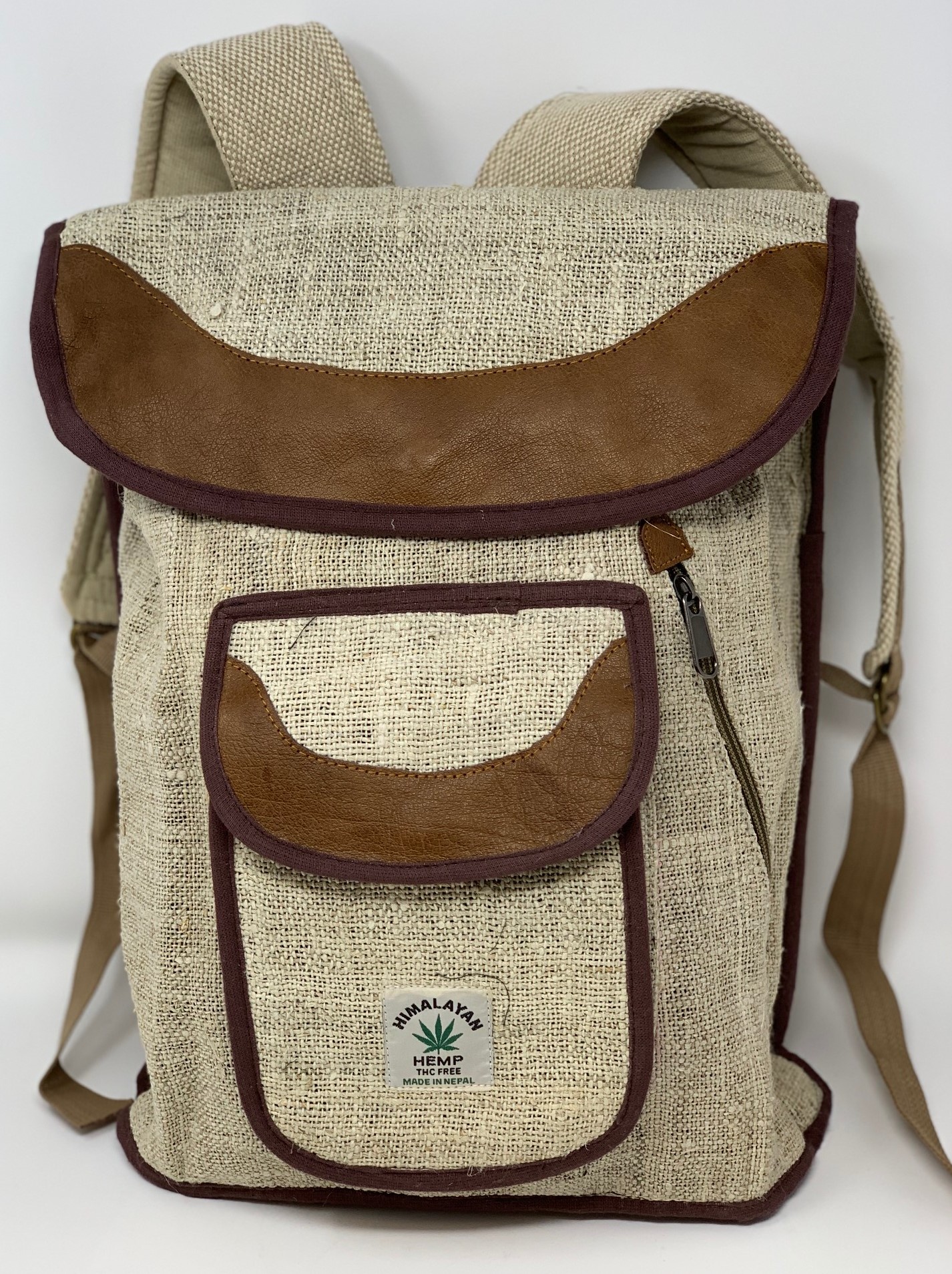 LEATHER /Hemp Backpack Wholesale (KSE1188)