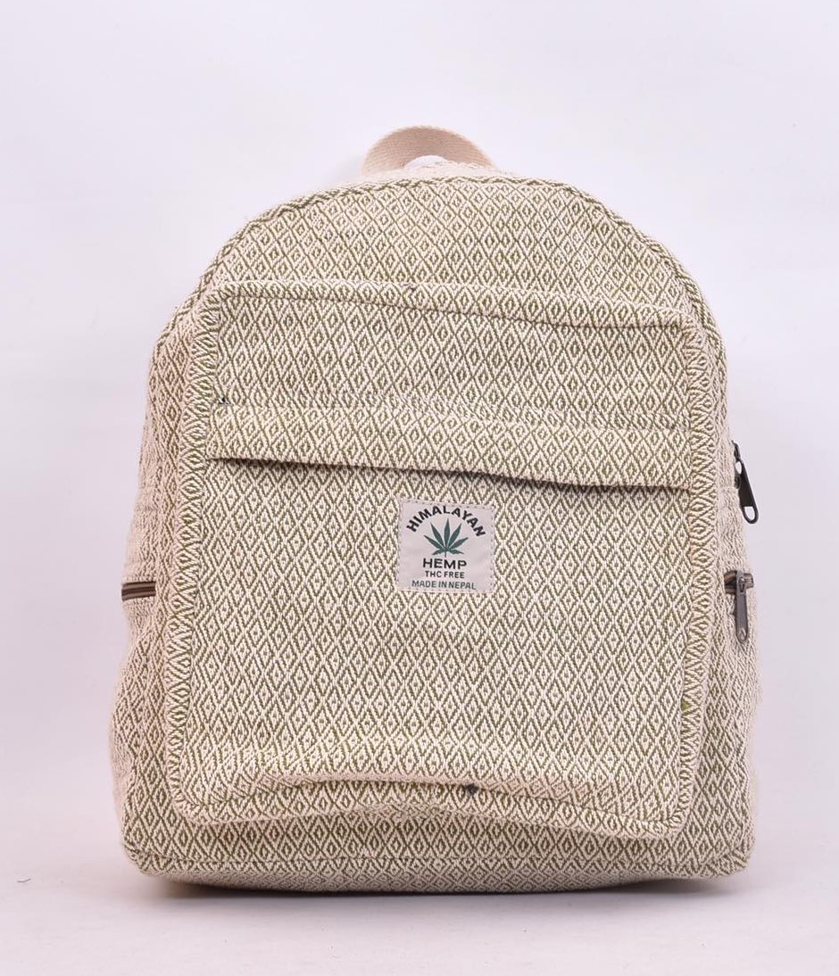 Cotton Hemp Mini Backpack Wholesale (KSE125)