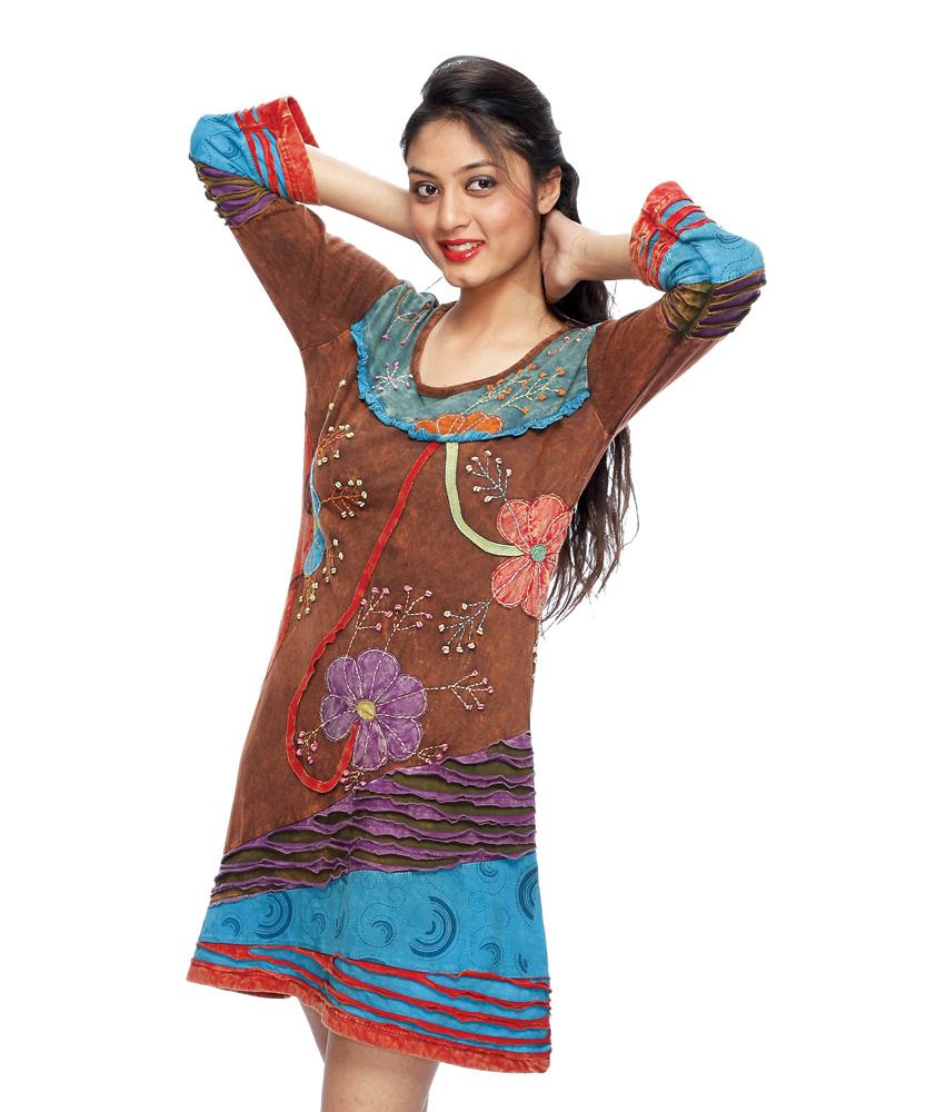Women Hand Embroidery Tunic (DR937)