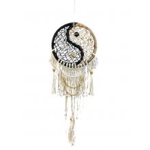 Two Color tone Tassel and Beads Yin Yang Dreamcatcher AB221
