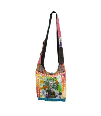 Cotton Tie Dye Elephant /Tree  Bag AGB1076