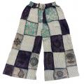 Cotton Multi Patchwork Block Print Palazzo Pant D1270 
