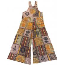 Cotton Multi Color Patchwork Grand Canyon Jumpsuit Overall D1271