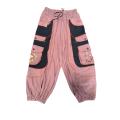 Cotton Harem Embroidery Mushroom Pant D1434