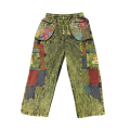 Cotton Multi Color Patchwork Zip and Box Pocket Jungle Mushroom Pant DT126 
