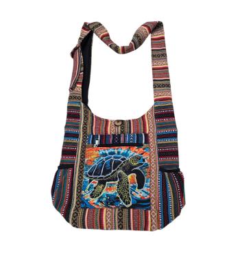 Cotton Multi Color Sea Turtle  Bag KFC2938