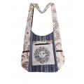 Cotton B/W Patchwork Grey Sun Moon Bag KFC2954
