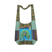 Cotton Multi Patchwork Palm Tree Cali Bag KFC2970