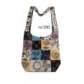 Cotton Multi Patch Block Print Festival Bag KFC2987