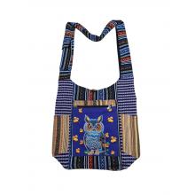 Cotton  Embroidery King Owl  Bag KFC3107