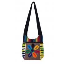 Cotton Rainbow Chakra Flower Mini Bag KFC3110