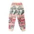 Cotton Vintage Feed Sack Magnolia Floral Drawstring Pant KTF26241