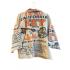 Cotton Vintage Feed Sack Butter Mill Blazer Jacket KTF26233