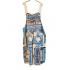 Cotton Vintage Feed Sack Rabbit Overall Jumpsuit  KTF26249