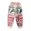 Cotton Vintage Feed Sack Magnolia Floral Drawstring Pant KTF26241