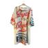 Cotton Vintage Feed Sack Hooded Pullover Dress KTF26243