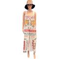 Cotton Vintage Feed Sack Tiger Overall Jumpsuit  KTF26246