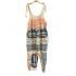 Cotton Vintage Feed Sack Borden Ice Cream Overall Jumpsuit KTF26248