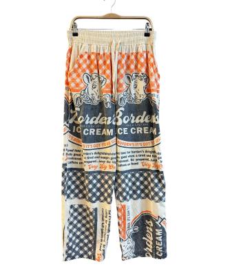 Cotton Vintage Feed Sack Orden Ice-cream Pant KTF26253