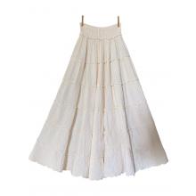 Cotton Comfy Panel Ombre Long Skirt  KTK26307