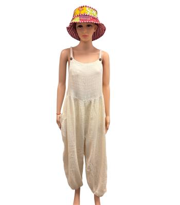 Cotton Guaze Tie Button  Overall  KTK26314