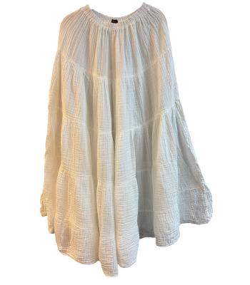 Cotton Comfy Panel Ombre Long Skirt  KTK26319