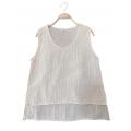Cotton wide-sleeve two-layer top KTK26326