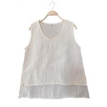 Cotton wide-sleeve two-layer top KTK26326