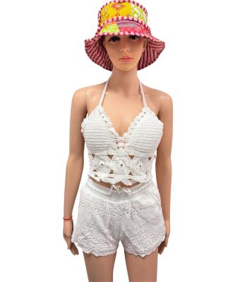 Cotton Lace Crochet White Bra KTT1826