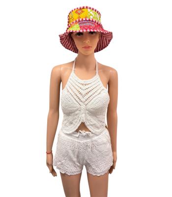 Cotton Lace Crochet white Butterfly Top Bra  KTT1827