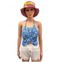 Cotton Crochet Blue Butterfly Top Bra KTT1828