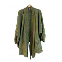 Cotton Crinkle Open Front Cardigan KTX2561