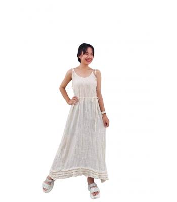 Cotton Tie Knot Ruffle Festival Dress  KTX2565