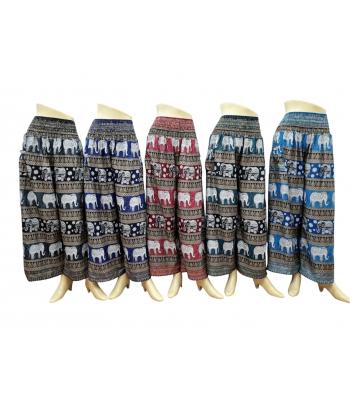 Elephant multi Color Bottom Open Yoga Pant  KTY519