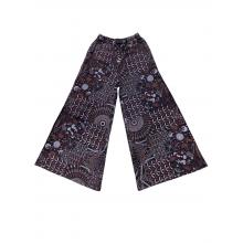 Cotton Floral Artwork Wide Leg Palazzo Pant LF137