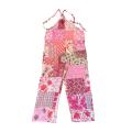 Cotton Multi Color Patchwork  Pink Overall MB36
