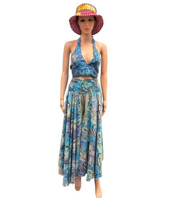 Rayon Polyester Mixed Bra top and  Pant  Set MB39