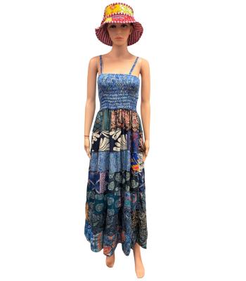 Floral Patch 8 Tier Bobin  Two in one Dress MB41