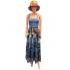 Floral Patch 8 Tier Bobin  Two in one Dress MB41