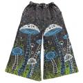 Cotton Both Side Artwork Jungle of Mushroom Palazzo Pant  NC26903 
