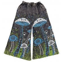 Cotton Both Side Artwork Jungle of Mushroom Palazzo Pant  NC26903