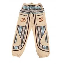 Cotton Patchwork Brown OM Yoga Pant NC52