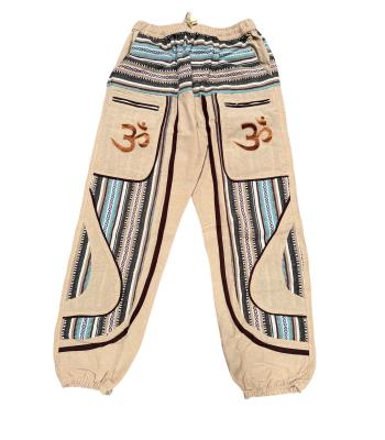 Cotton Patchwork Brown OM Yoga Pant NC52