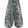 Cotton Stonewashed Balloon Black and white Mushroom Festival Pant NT12