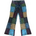 Cotton Multi Color Stonewashed Patchwork Slim Pant NT8