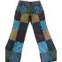 Cotton Multi Color Stonewashed Patchwork Slim Pant NT8