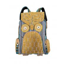 Cotton Emb Owl Backpack RIB24775