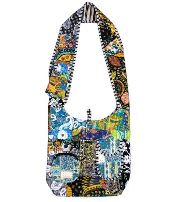 Cotton Multi Color Patchwork Kantha Mountain Bag R26088